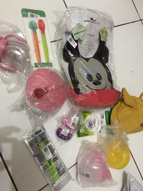 [bayar Di Tempat]mangkuk Dengan Tutup + Sendok Untuk Latihan Makan Anak