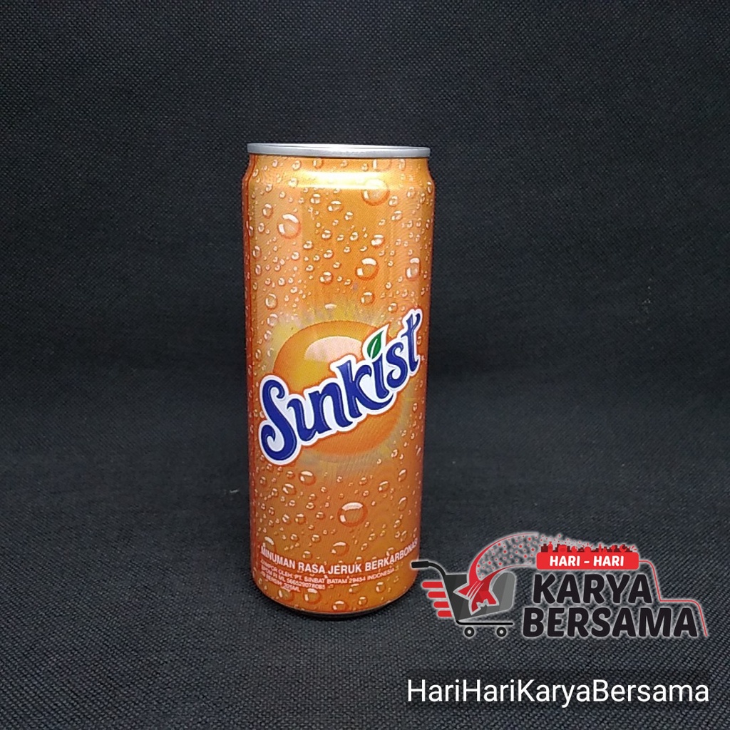 

MINUMAN SUNKIST ORANGE JERUK BERKARBONASI KALENG 325ML