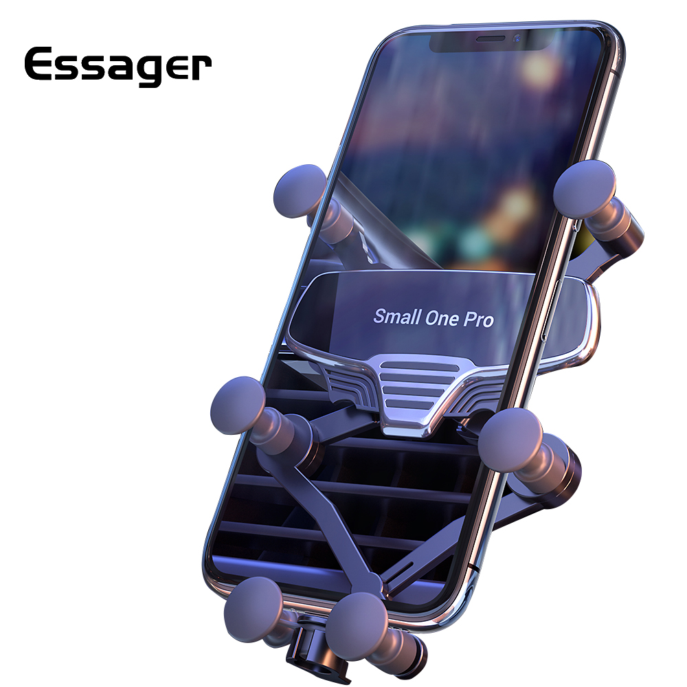 

Essager Gravity Folding Car Phone Holder For iPhone Xiaomi mi Universal Air Vent Mount Holder