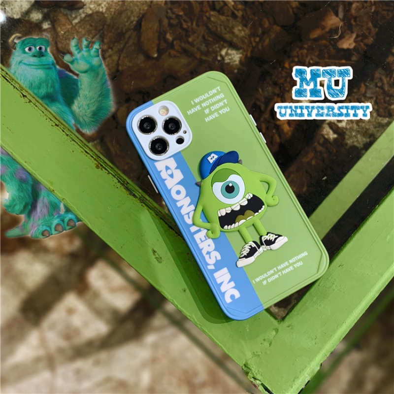 Soft case Silikon TPU Motif Monster University Untuk iphone 13 12 11 Pro Max XS XR 8plus 12pro12pro Max