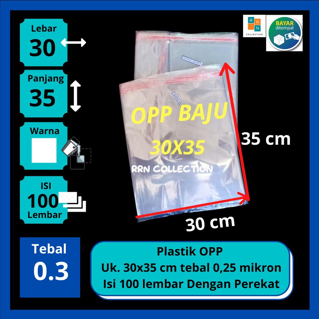 Plastik opp 30x35cm/plastik opp bening/plastik opp lem/plastikopproti/plastik opp souvenir/opp tebal