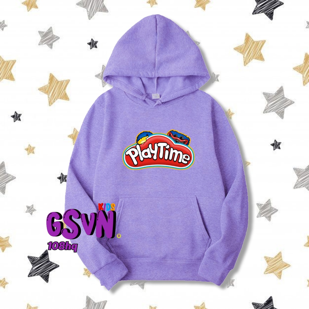 Jaket Anak - Hoodie Sweater Poppy Playtime Huggy Wuggy Chapter Bagian 2 3 MiawAug Miaw Aug Logo Kara