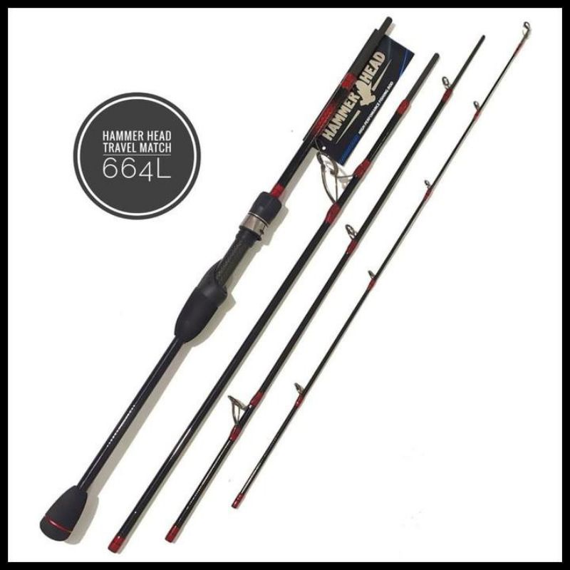 Joran sambung 4/Travel rod HAMMER HEAD TRAVEL MATCH 198CM/4-8LB