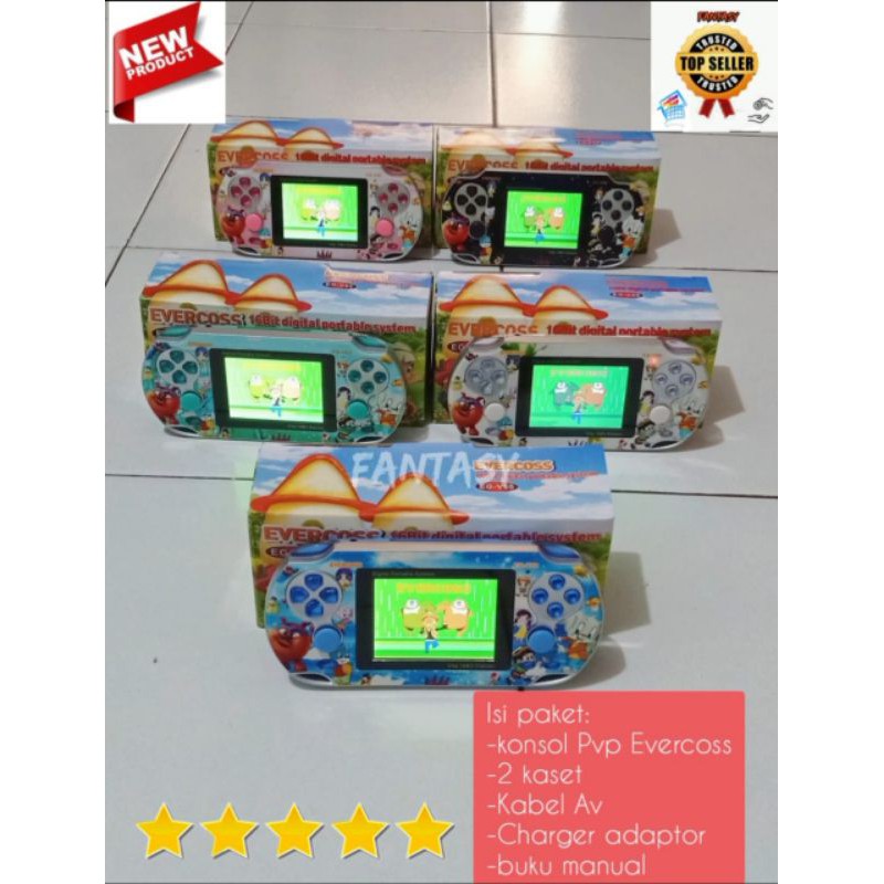 GAME PVP PORTABLE EVERCOSS 16BIT NINTENDO