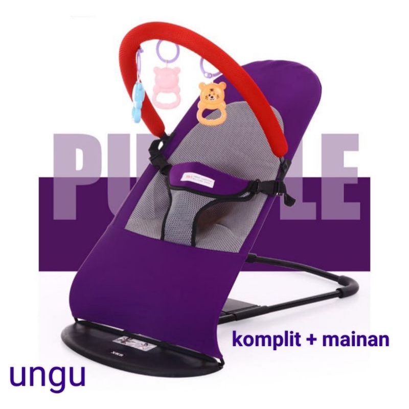 Bouncer Bayi kursi Ayunan Bayi Lipat/Baby Bouncer infant-Ungu