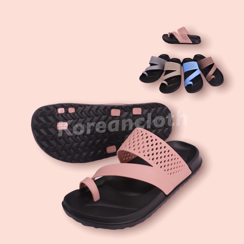 YUMEIDA 22011 L SANDAL JEPIT WANITA SANDAL KARET CASUAL