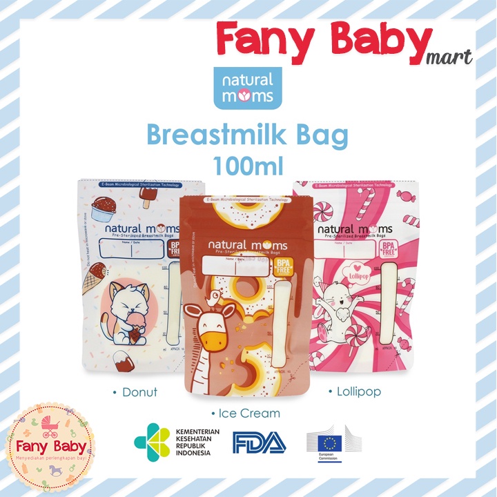 NATURAL MOMS BREASTMILK STORAGE BAG 100ML