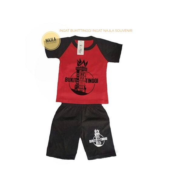 BAJU KAOS ANAK-ANAK BUKITTINGGI/KAOS SOUVENIR MINANG / KAOS OLEH OLEH BUKITTINGGI
