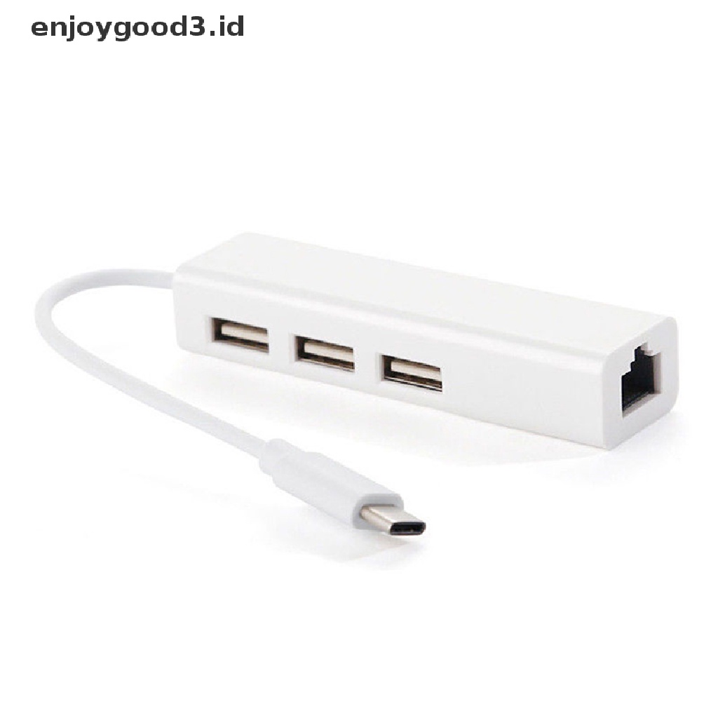 Adaptor Jaringan Lan Ethernet Rj45 Tipe C 3.1 Ke Usb 3.0 Untuk Macbook Us