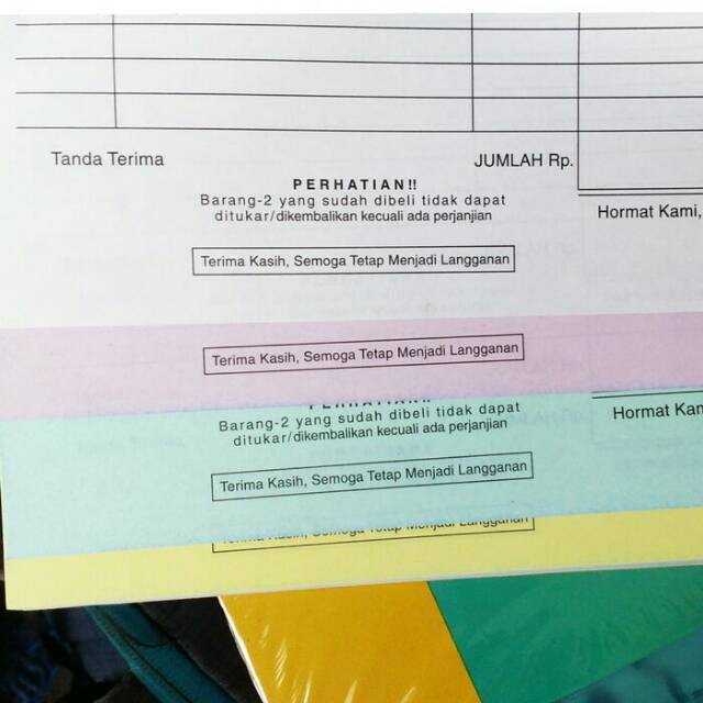 Buku Nota NCR 4 Rangkap