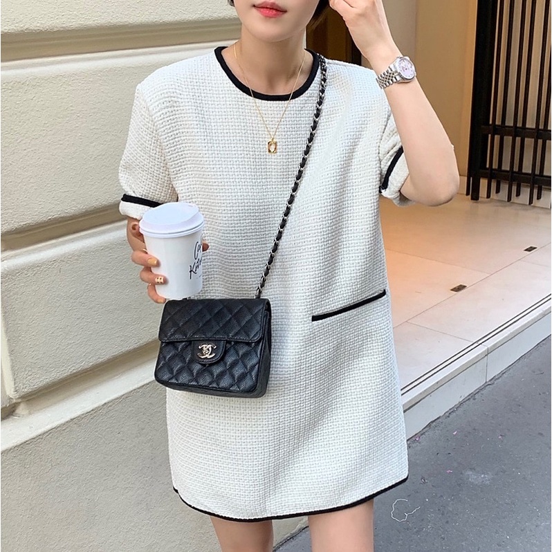 Biyan Tweed Dress /Dress korean style /Dress impor