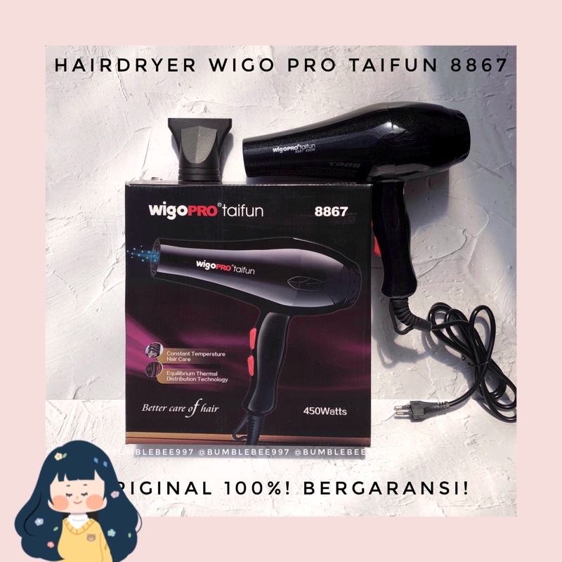 [BERGARANSI] HAIRDRYER WIGO PRO 8867 ORIGINAL