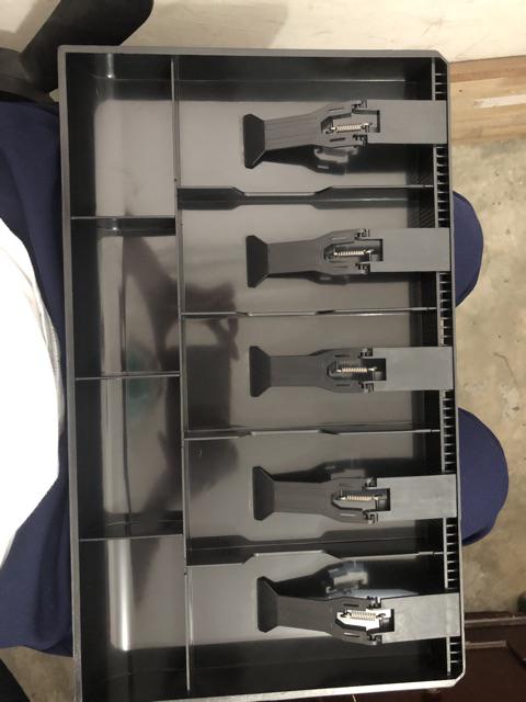 Five Tray Grids Coin Box Storage Cashier Safe Drawer Tidy Insert Cash Register