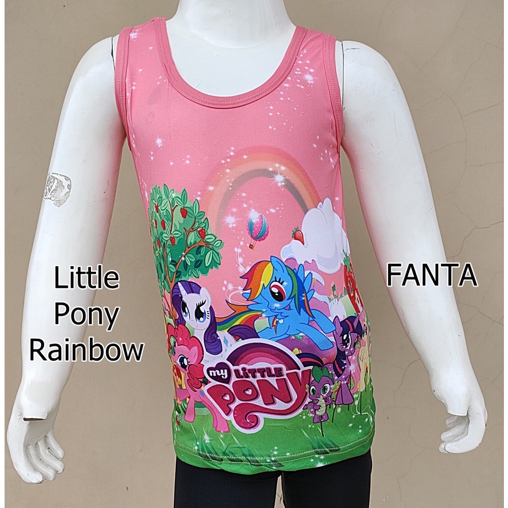 Kaos Singlet Motif UNICORN LITTLE PONY / Kaos Dalam Anak Perempuan