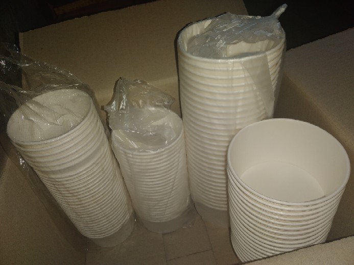 Paper Bowl 1000ml + Tutup / Mangkok Kertas 1000ml Food Grade