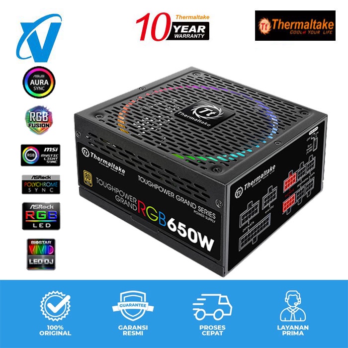 Thermaltake Toughpower Grand RGB 650W Gold (RGB Sync Edition)