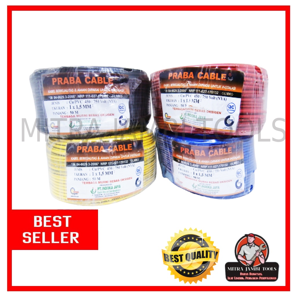 KABEL NYA PRABA 1.5 X 50 METER