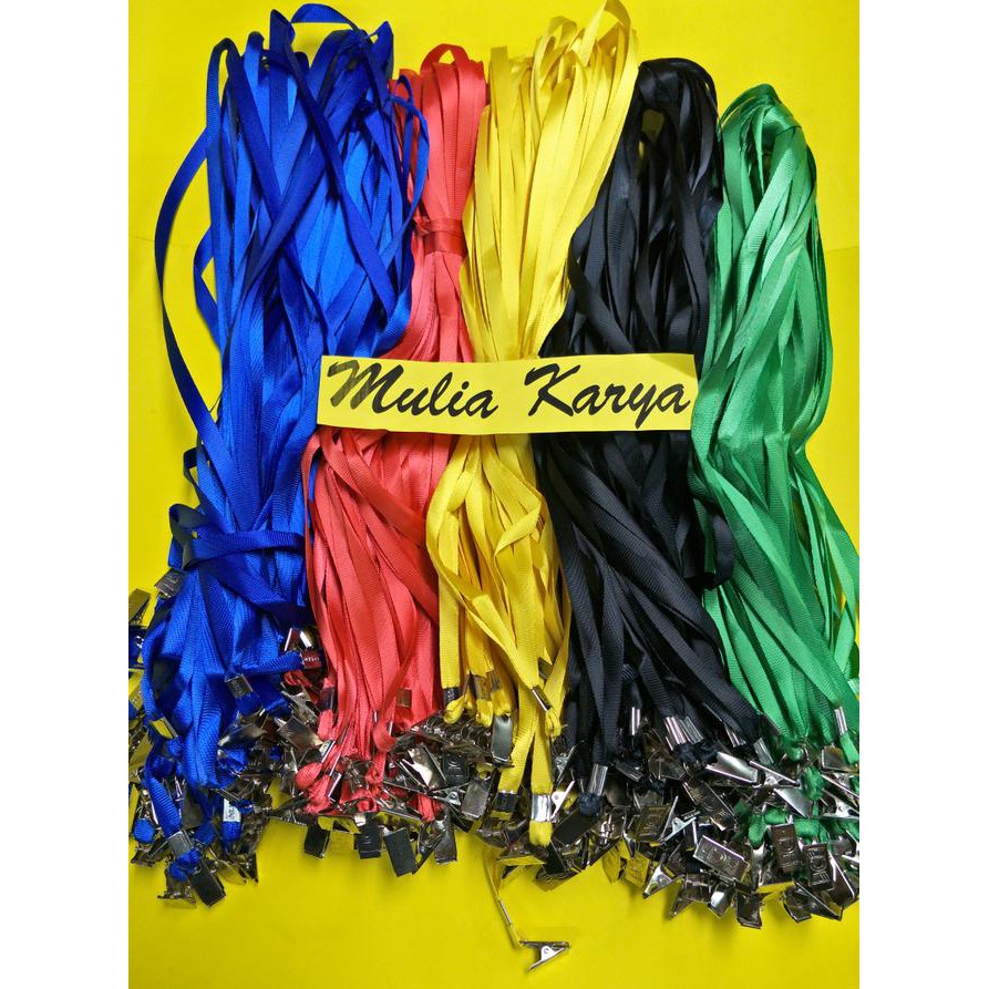 

Tali Lanyard / Tali Name Tag Taiwan Dengan Penjepit Besi Kode 22
