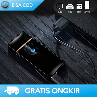 KOREK API ELEKTRIK LED SENSOR FINGER PRINT - USB RECHARGEABLE BATTERY