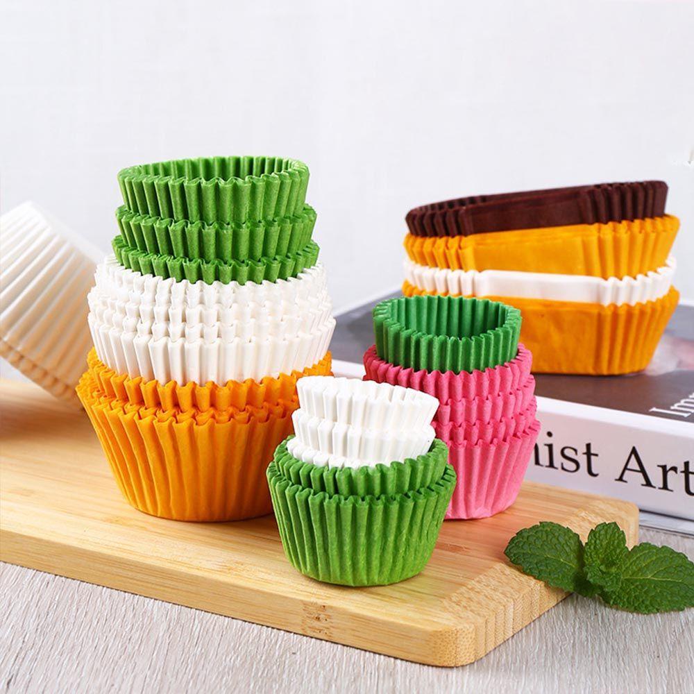 Populer 500/1000PCS Gelas Kertas Kue Home &amp; Kitchen Pastry Tools Perlengkapan Pesta Baking Cup Cupcake Wrappers