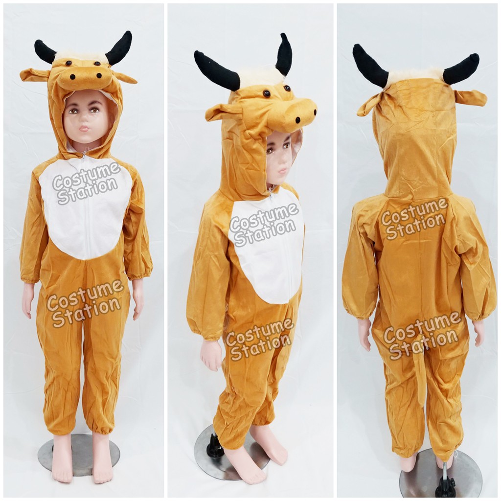 Kostum Onesie Ox / Costume Hewan Binatang Sapi Lembu Banteng anak laki