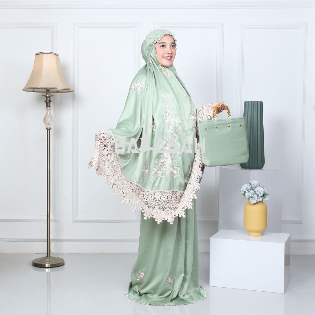 Mukena Dewasa Termurah 2021 Mukena Sutra Premium Bordir Mewah Tasik
