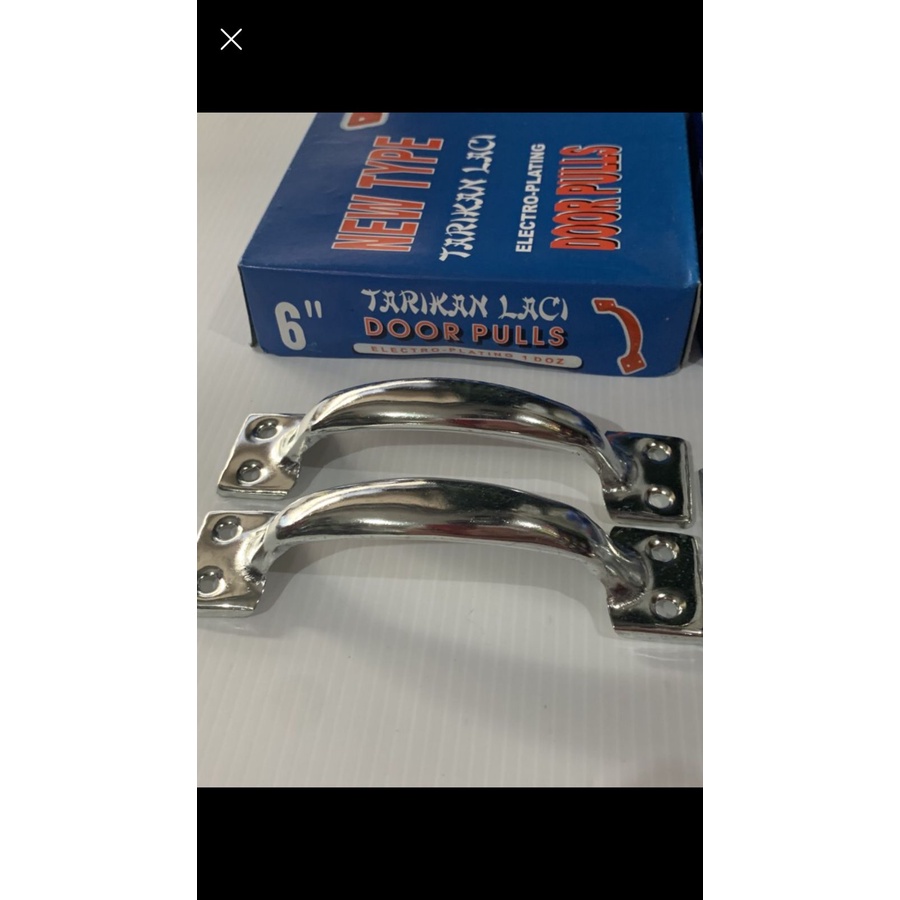 [12PCS] Handle Lemari Tarikan Laci Jendela Besi Chrome KZK New Type 5 6 Inch