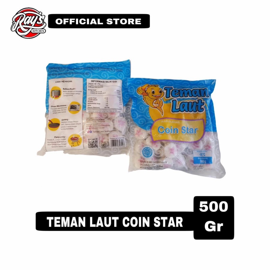 

Teman Laut coin star 500gr - Olahan ikan bentuk koin
