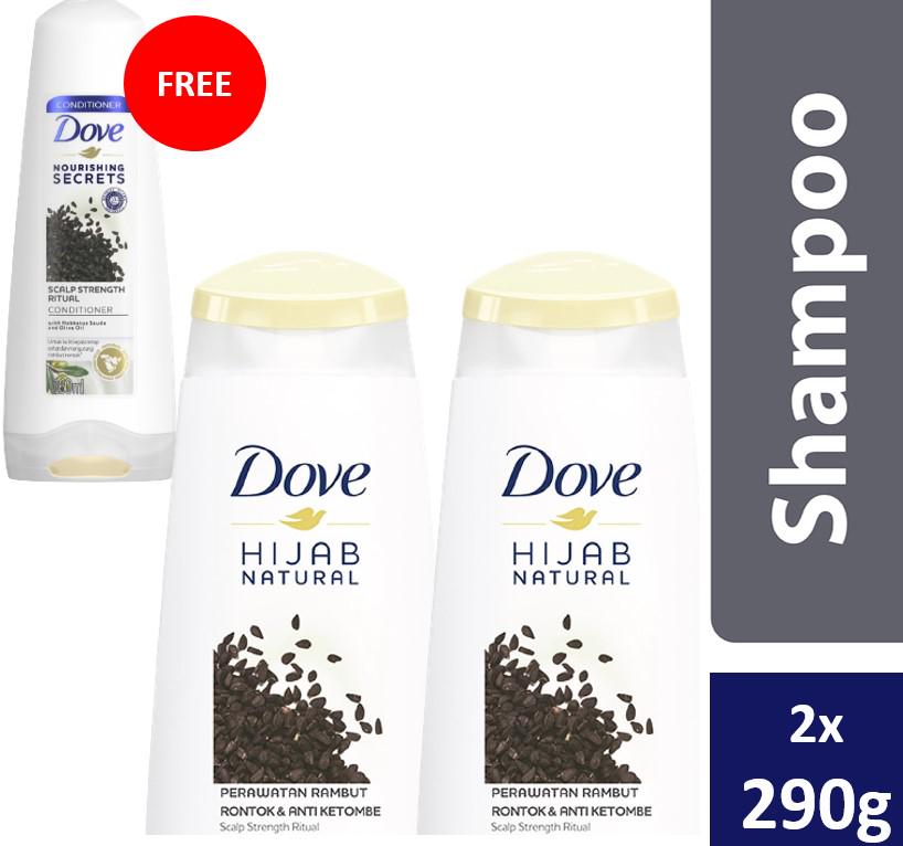 Buy 2x Dove Shampoo Habbatus Sauda 290 Ml Free Dove Habatussauda Conditioner 160ml