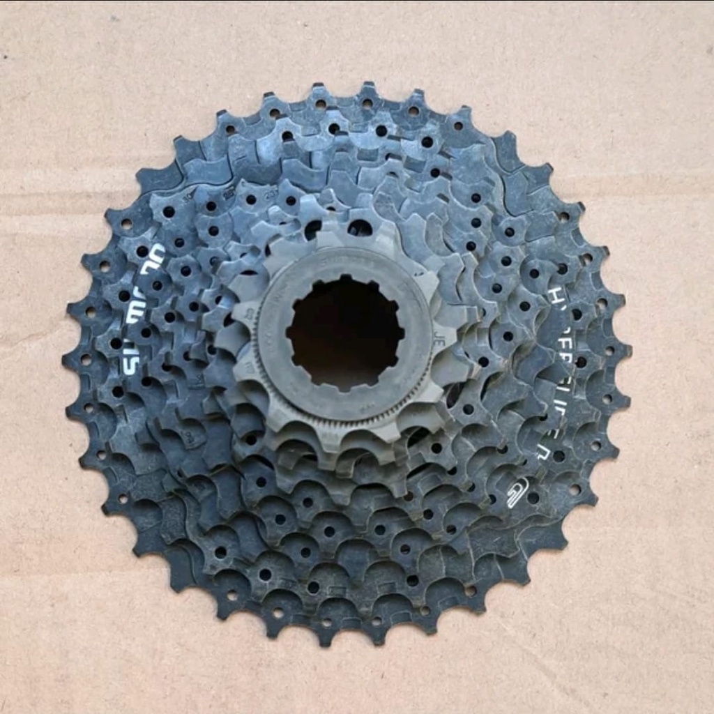 TERMURAH!!! Sprocket Sepeda 9 Speed 11-34 T / SHIMANO ORIGINAL HG30 Hitam / Realpict