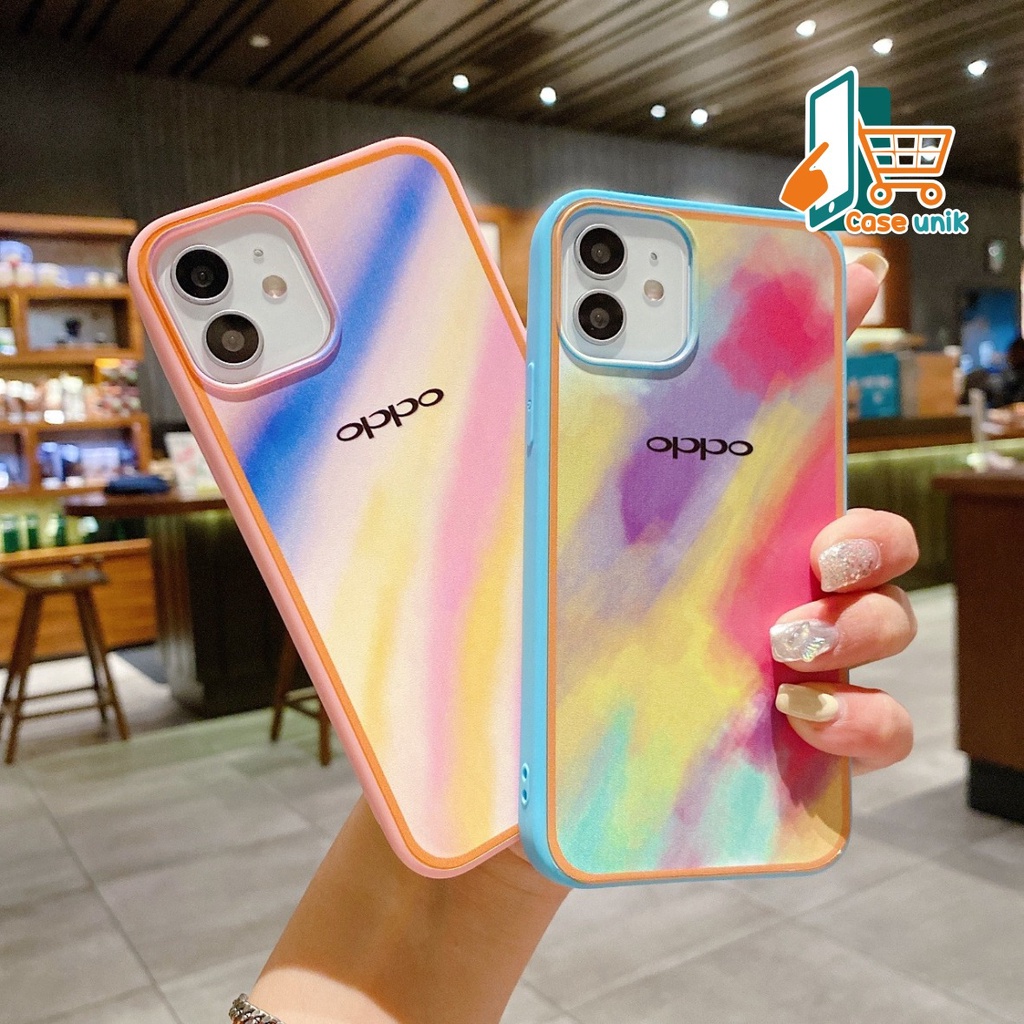 SS044 SOFTCASE RAINBOW OPPO A31 A8 A3S A5S F9 A7 A12 F1S RENO 4 4F 5F A94 A59 A11k A39 A71 A83 A57 F5  F7 YOUTH CS3233