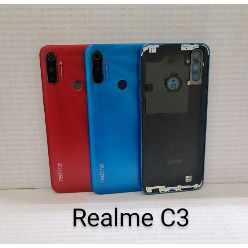 Backdoor Backover Casing Housing Tutup Belakang Realme C3 | Realme C 3 Original