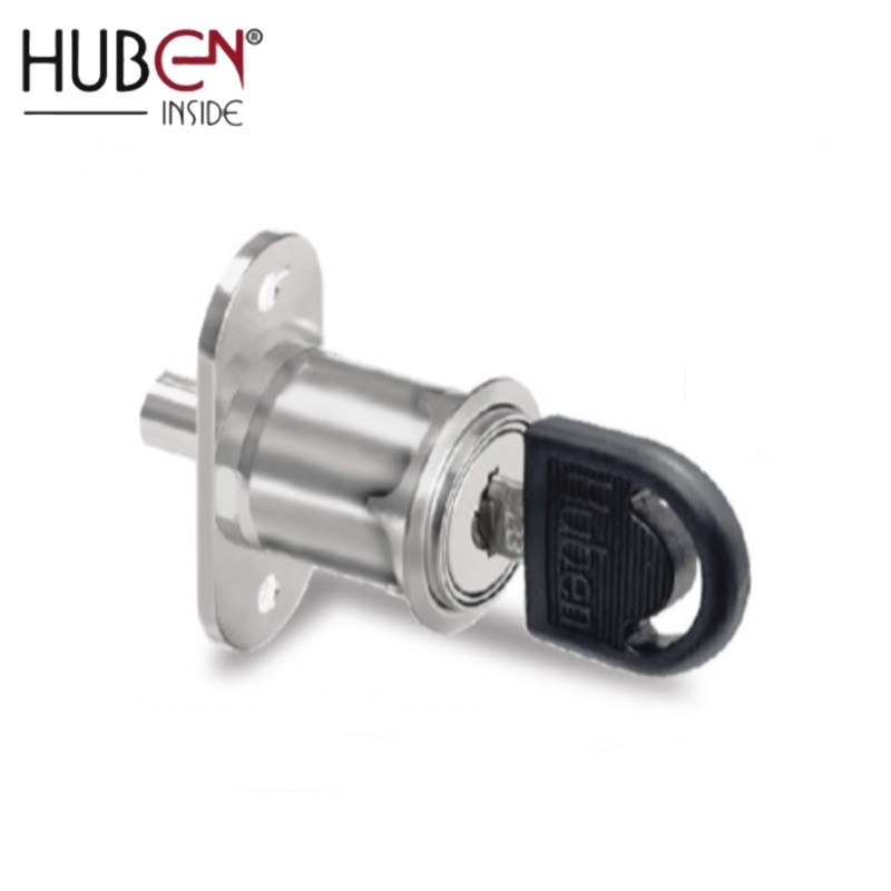 Kunci Laci Tekan / Tusuk Pintu Etalase Kaca Geser Push Lock Huben HL-105