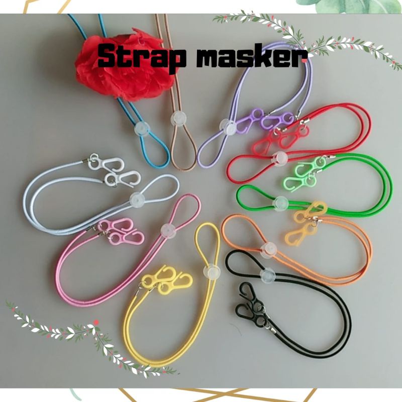 strap masker  2in1 pengait plastik kalung masker tali masker