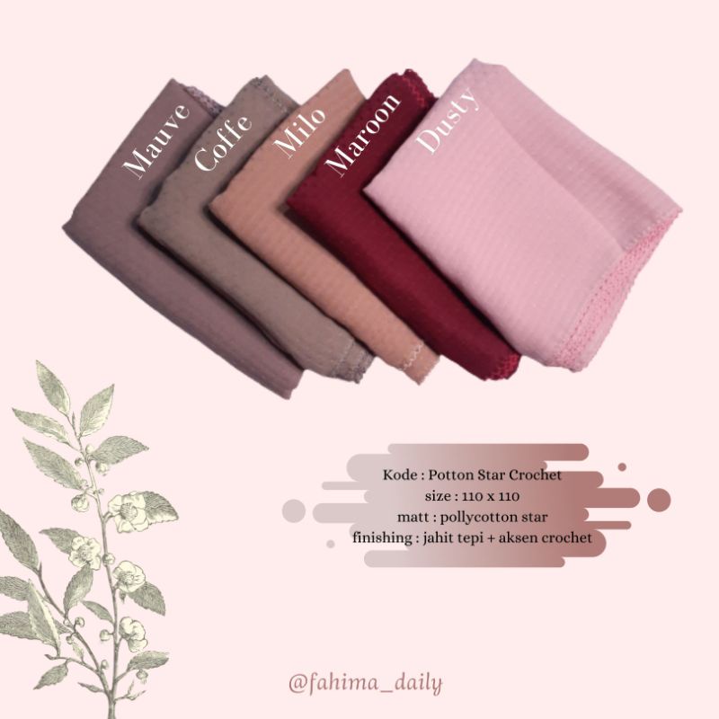 Hijab POTTON STAR CROCHET
