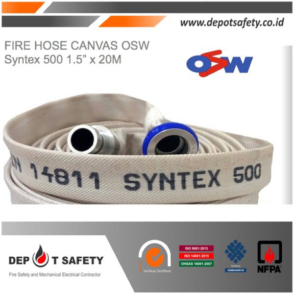 

Fire Hose Canvas Syntex 500 Germany 1.5 x 20 M