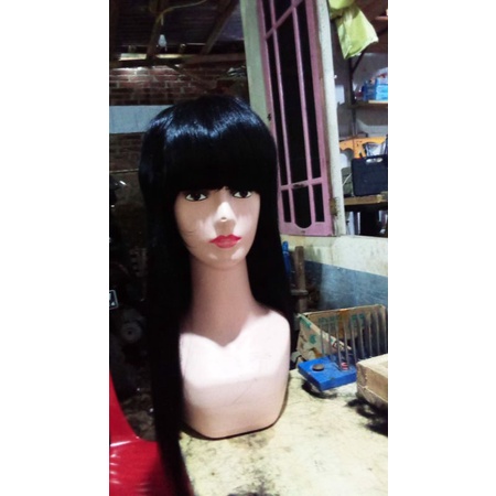 wig/rambut palsu panjang berponi