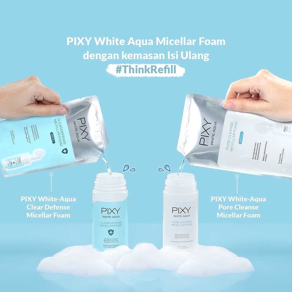 PIXY White Aqua Series | Facial Wash Day Night Essence Pixy Face Mist by AILIN