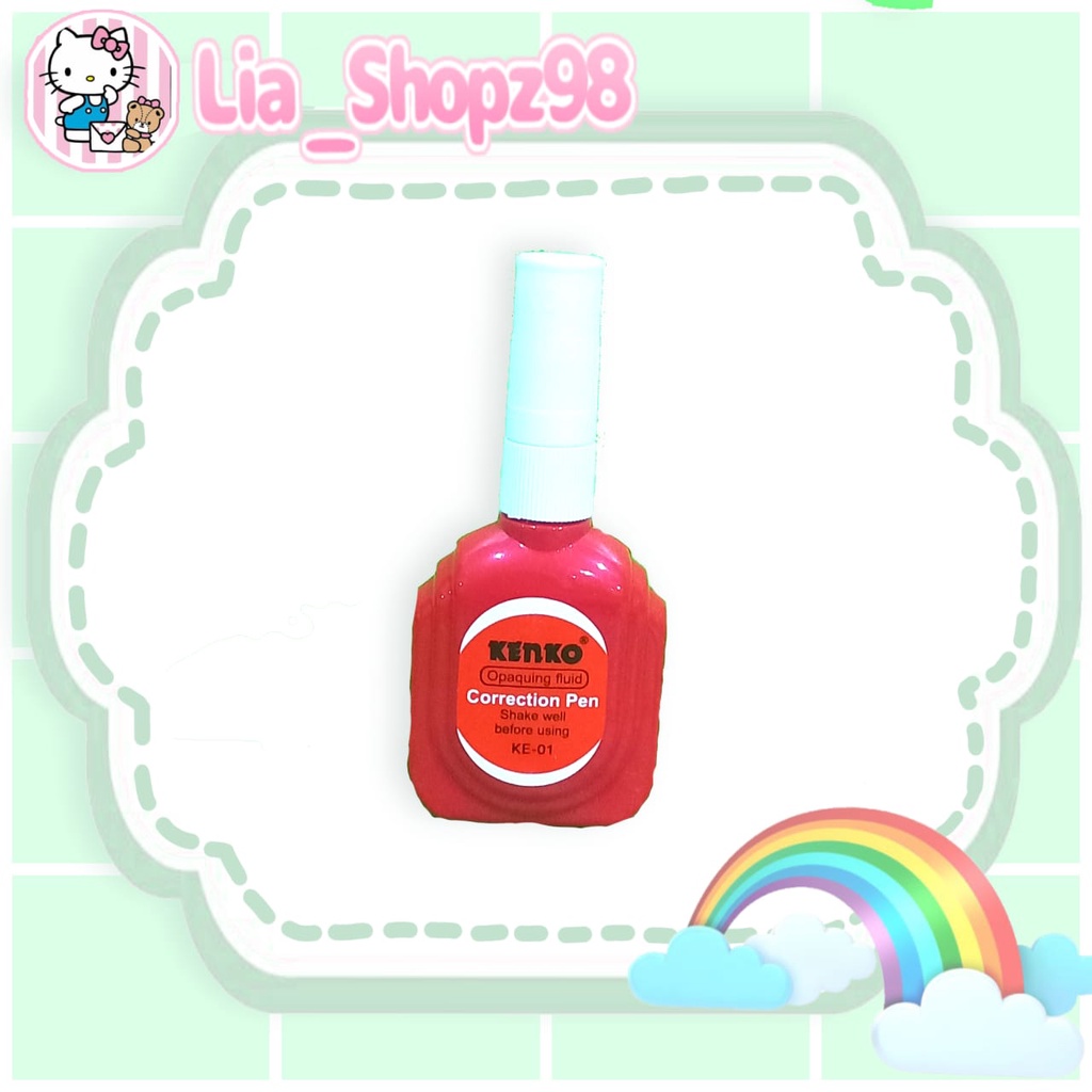 

TIP EX CAIR KENKO MERAH / CORRECTION PEN KENKO