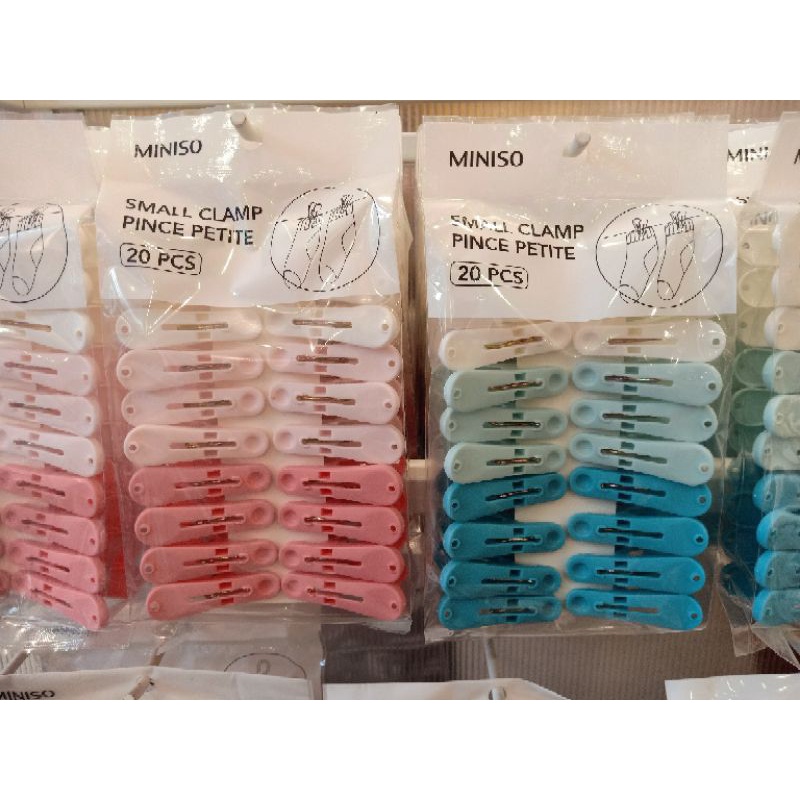 Miniso Small clamp jepitan gantungan baju gantungan jemuran jepit gantungan