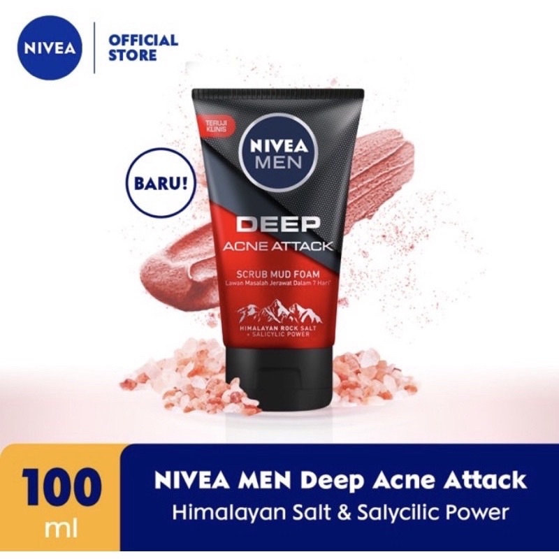 NIVEA MEN FACIAL FOAM DEEP ACNE 100ml