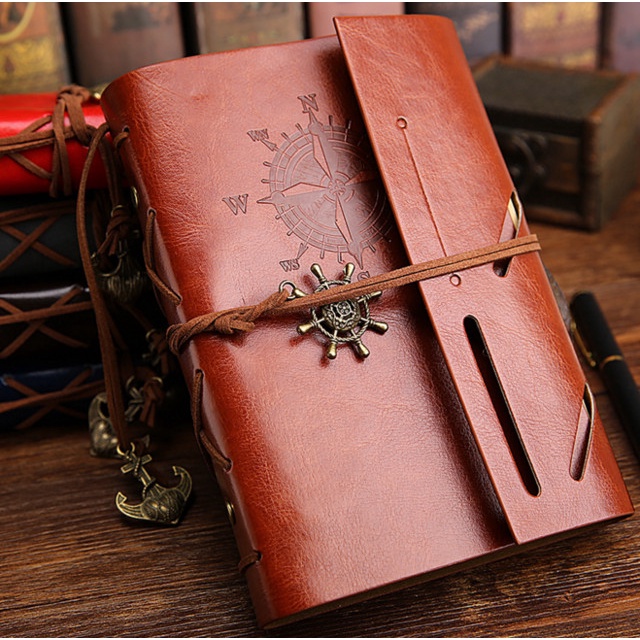 

Buku Catatan Binder Kulit Retro Pirate Tanpa Isi