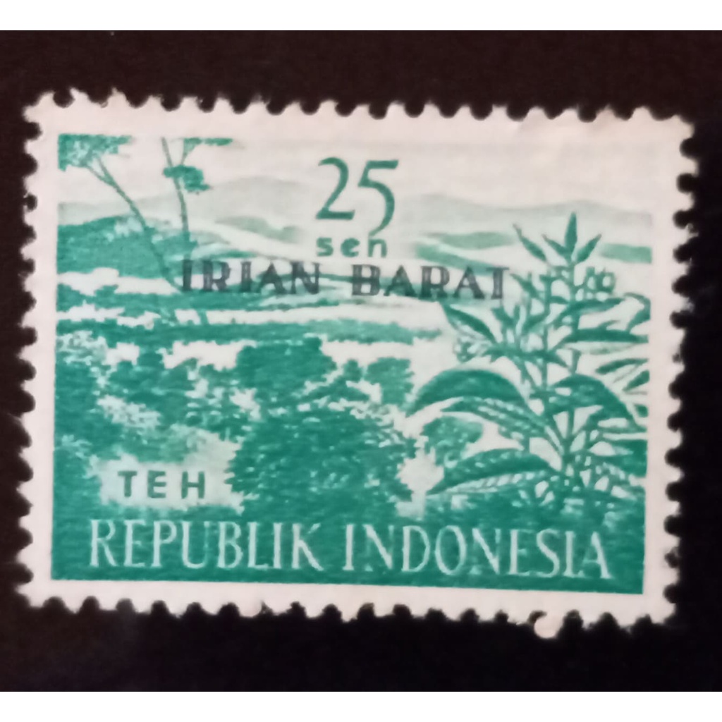 Perangko Indonesia 25 Sen Cetak Tindih Irian Barat