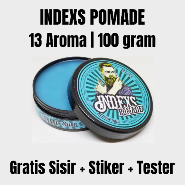 Indexs Pomade besar 100gram Pomade Aroma Bukan Warna Harga Grosir Termurah Murah