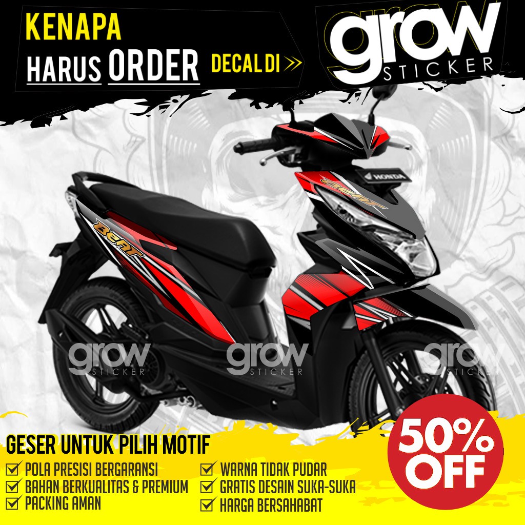 PROMO  Dekal Stiker Honda Beat Street Fullbody 2017 2019 / Decal Beat Esp MD21.01
