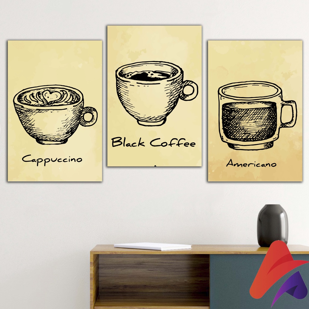 HIASAN DINDING CAFE KOPI HITAM PAJANGAN KOPI  Wall Decor Hiasan Dinding Rumah Dekorasi Coffee KOPI CAFE