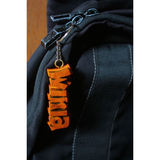 Gantungan Kunci Kayu Custom Nama