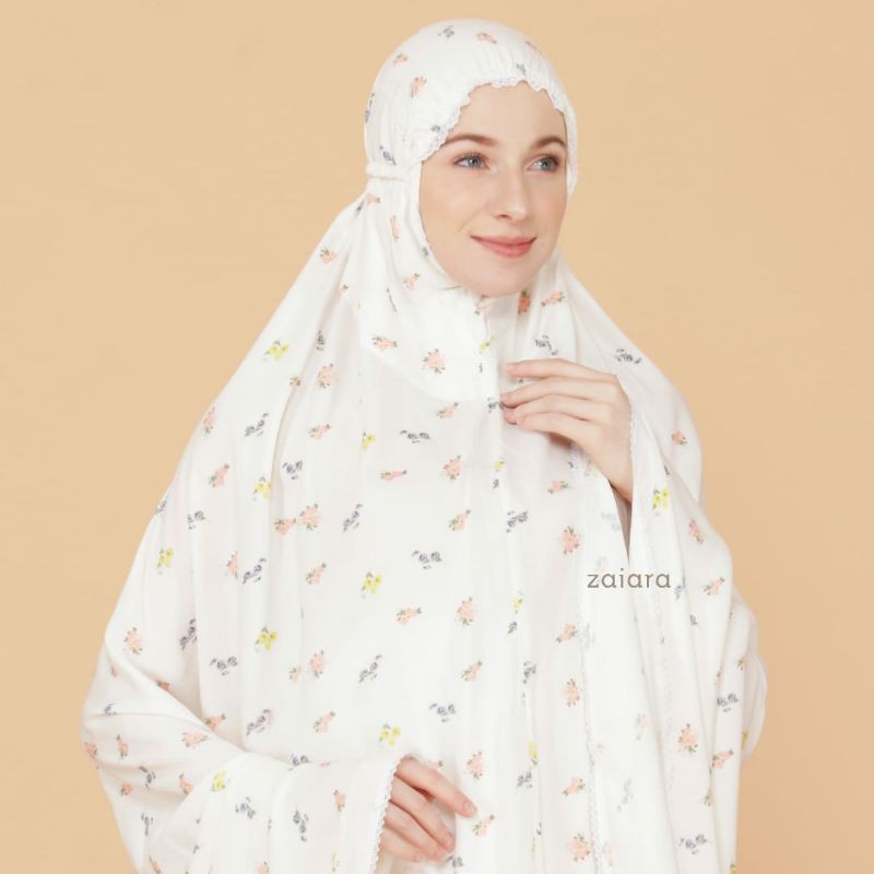 Mukena Zaiara Navy Flower