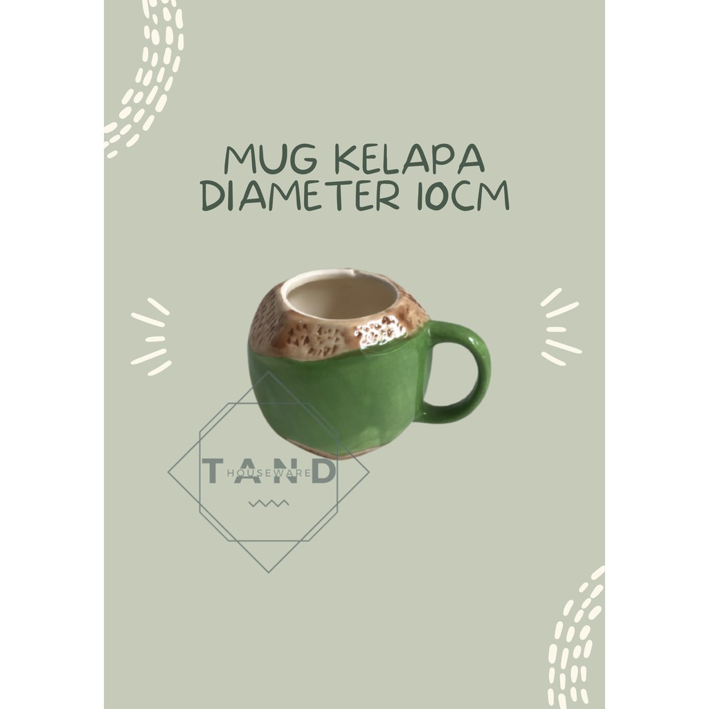 COCONUT MUG GELAS KELAPA 3D DESIGN
