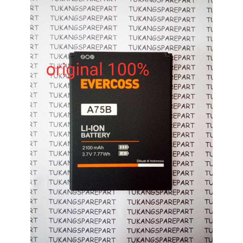 batre evercoss A75B / A75B* original
